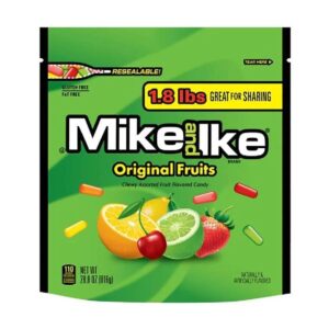 MIKE AND IKE ORIGINAL FRUITS XXXL RESEALABLE BAG 816G