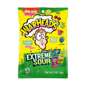 Warheads Extreme Sour Peg Bag Hard Candy 56g