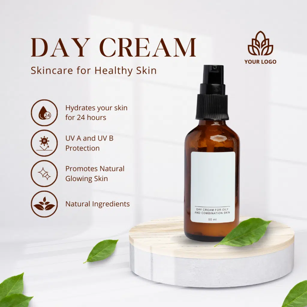 White Green Shadow Minimalist Natural Skincare Beauty Product Features Instagram Post