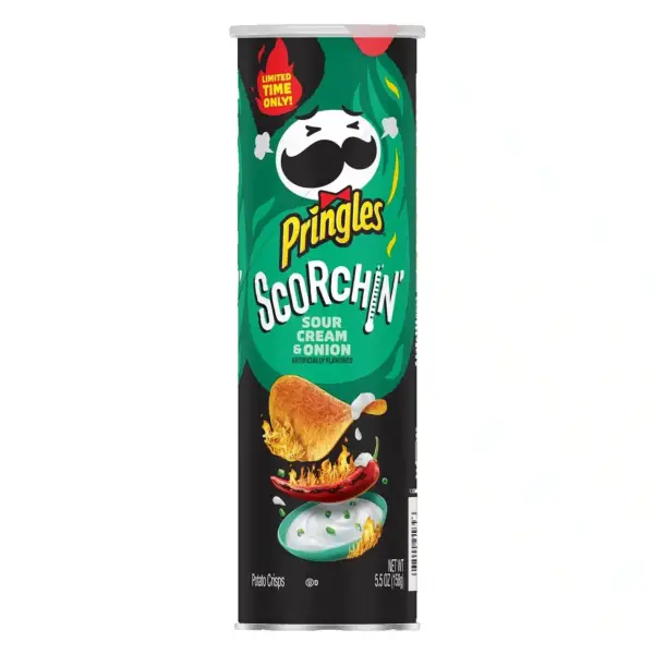 Pringles Scorchin' Sour Cream & Onion 158g